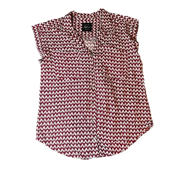 Jachs Girlfriend women’s short sleeve burgundy blouse - Picture 1 of 5